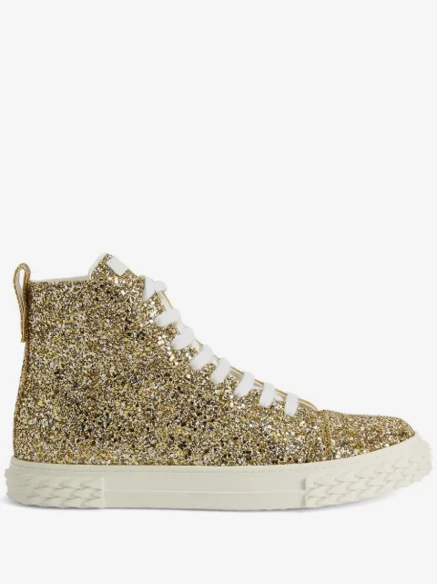 Giuseppe Zanotti Ecoblabber glitter high-top sneakers