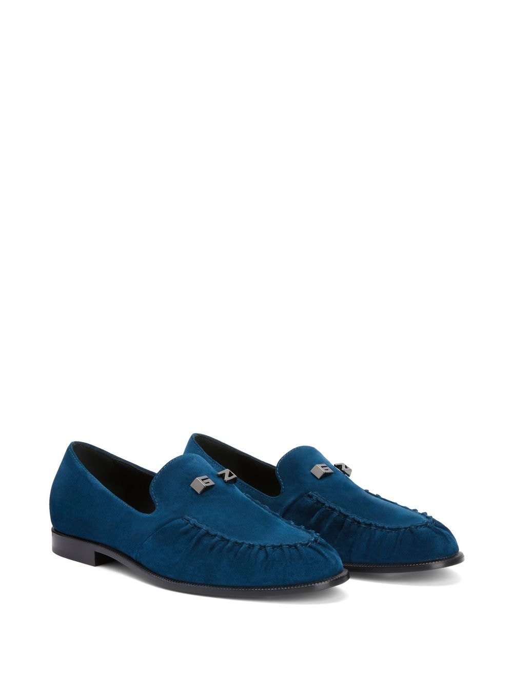 Giuseppe Zanotti Jareth suède loafers - Blauw