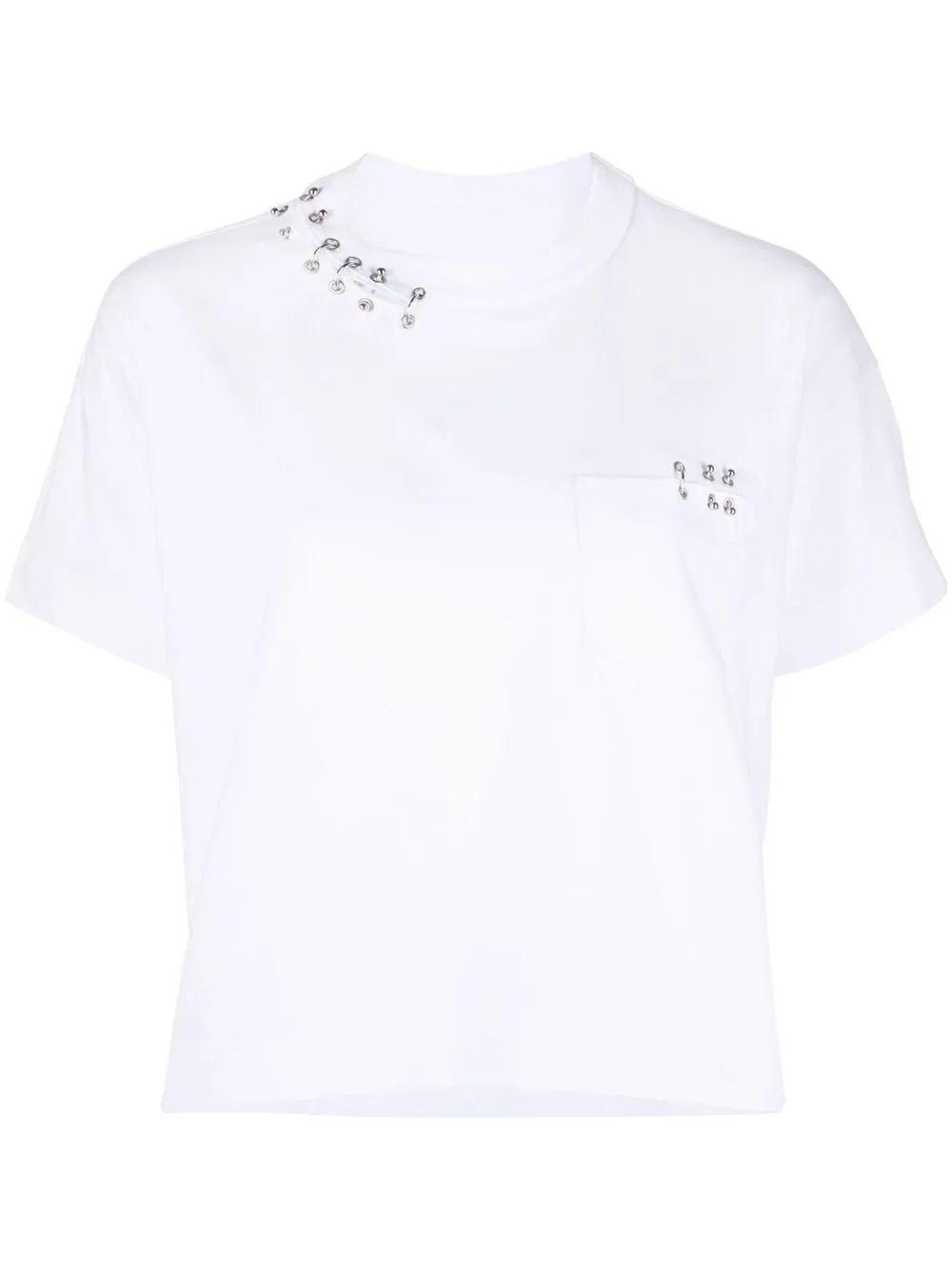 

sacai playera manga corta - Blanco