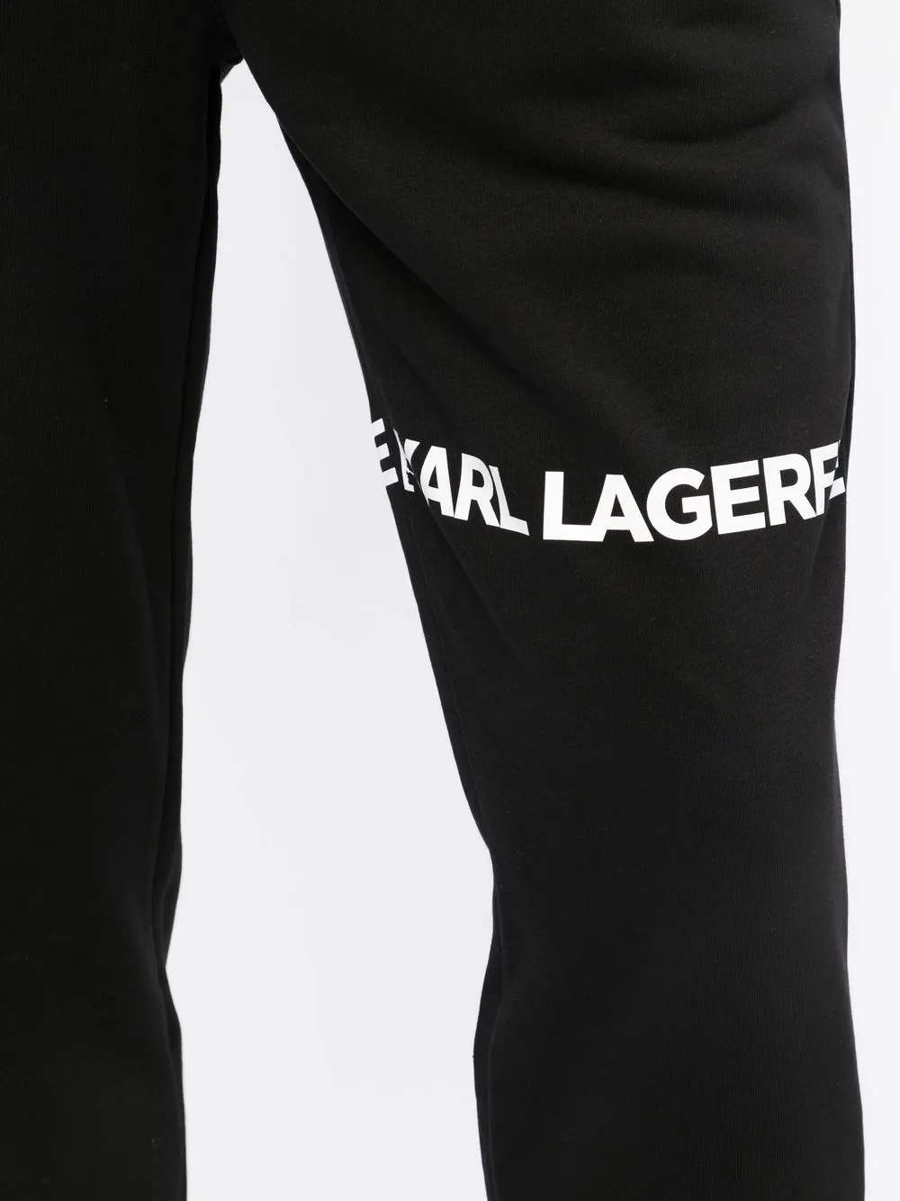 Karl Lagerfeld Logo-print Track Pants In Schwarz