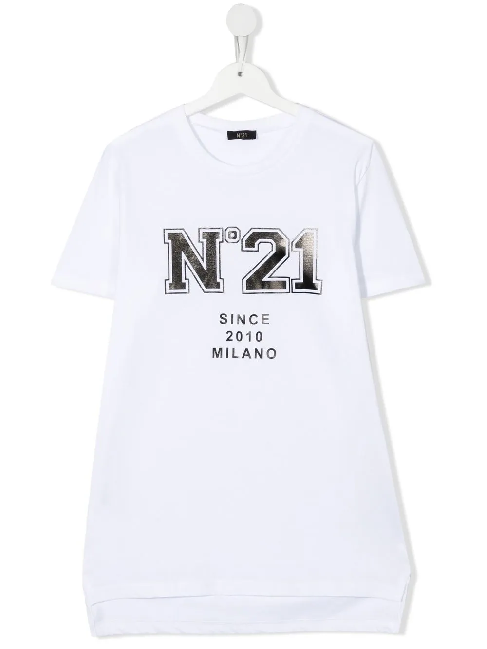 

Nº21 Kids playera con logo estampado y cuello redondo - Blanco