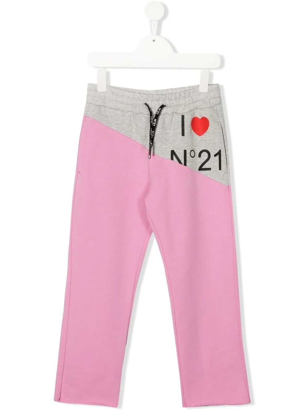 

Nº21 Kids pants con cordones en la pretina y logo estampado - 0N310