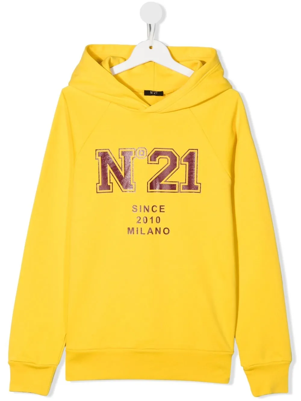 

Nº21 Kids hoodie con logo estampado - Amarillo