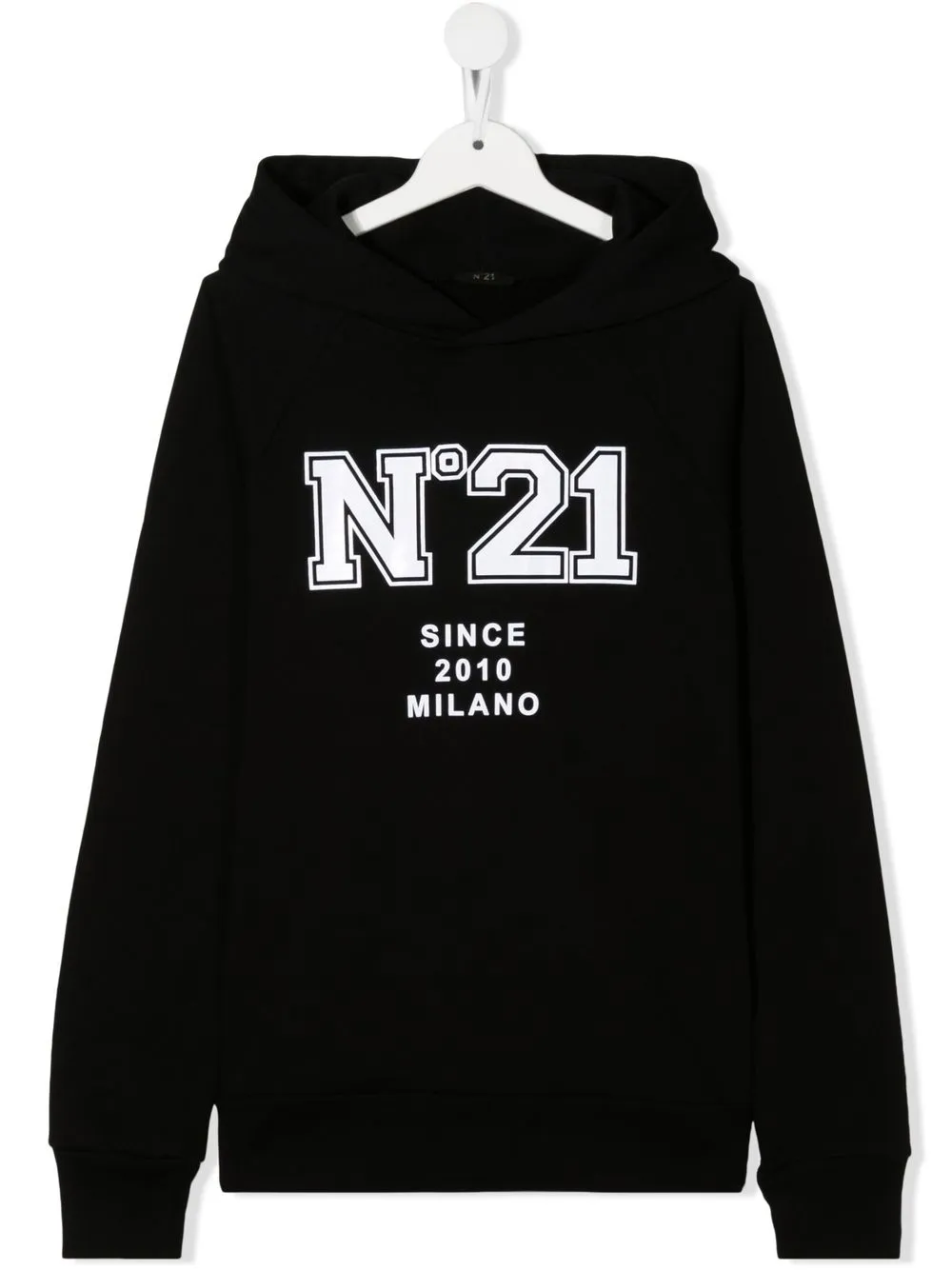 

Nº21 Kids hoodie con logo estampado - Negro