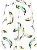 Iceberg banana-pint cotton Bermuda shorts - White