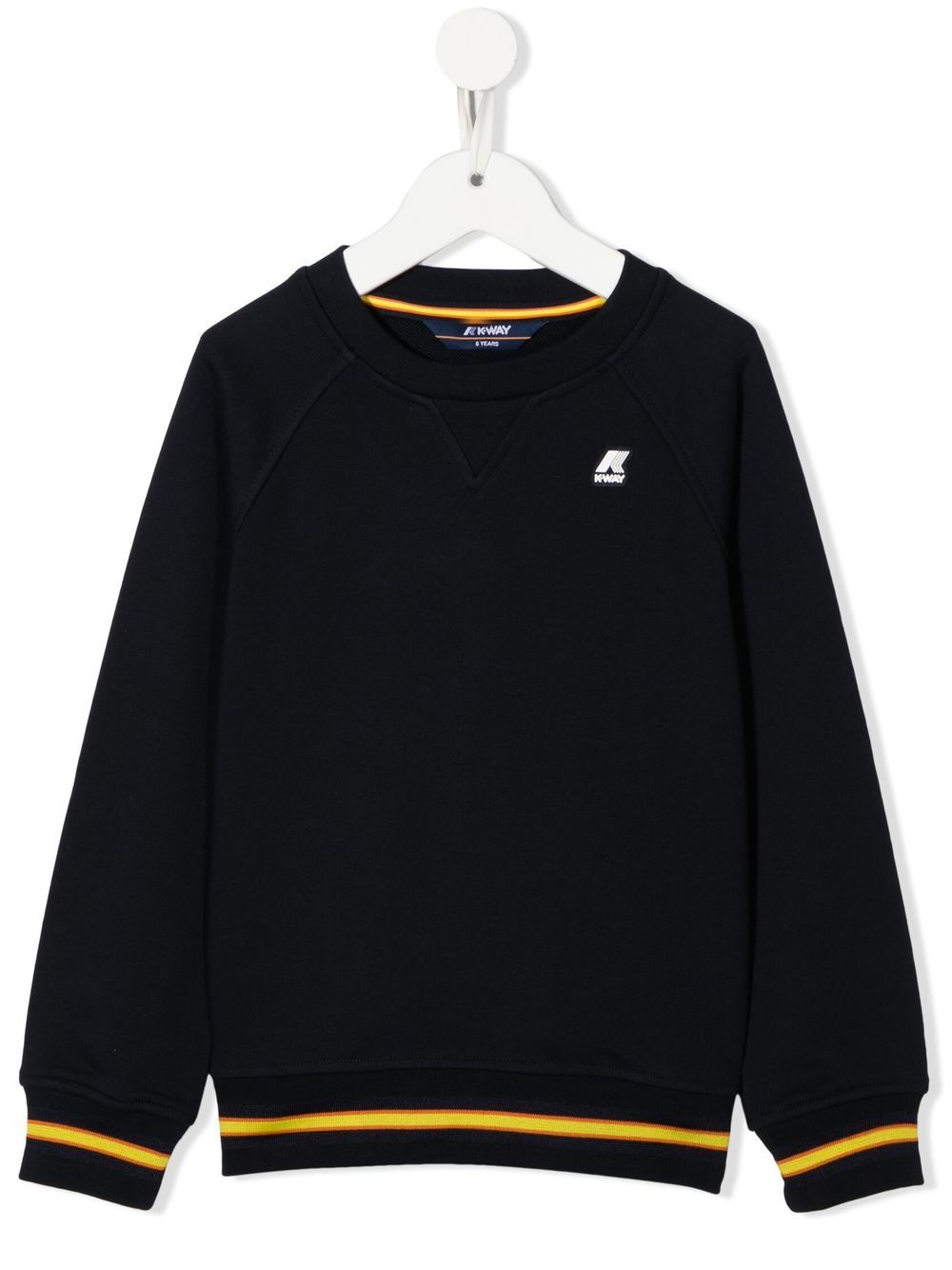 K-way Chest Logo-patch Detail Sweatshirt In Blau