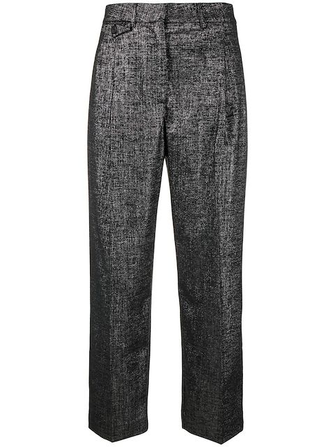 PINKO melange-effect tailored trousers