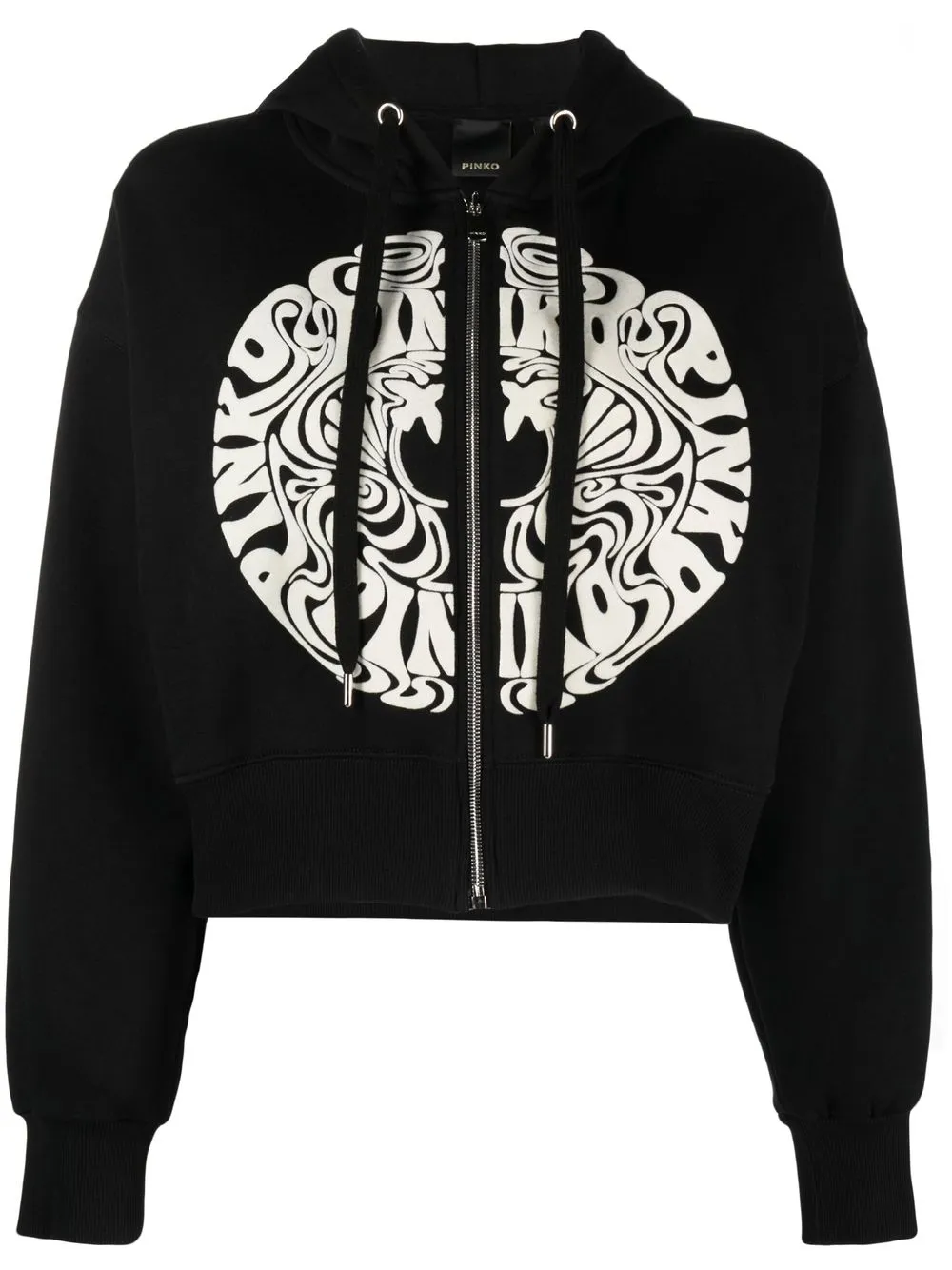 

PINKO hoodie Love Bird - Negro