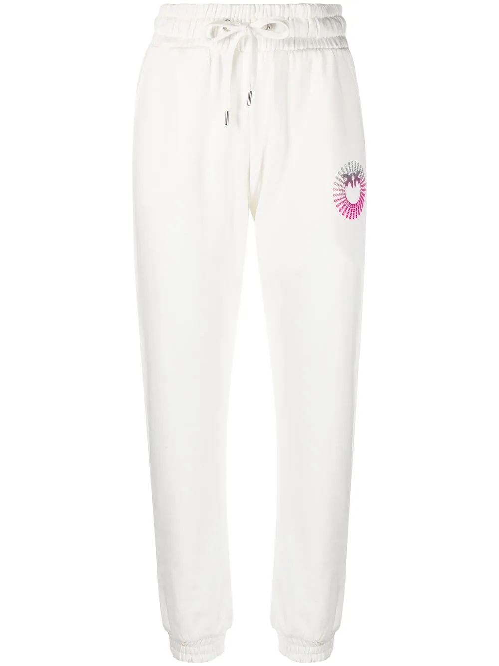 

PINKO pants con logo estampado - Blanco