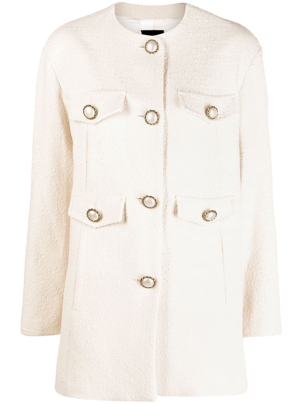 PINKO single-breasted coat - Neutrals