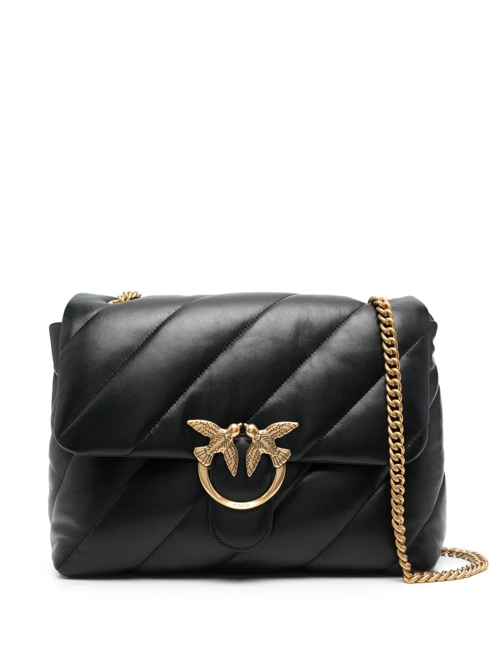 

PINKO bolsa de hombro con motivo Love Birds - Negro