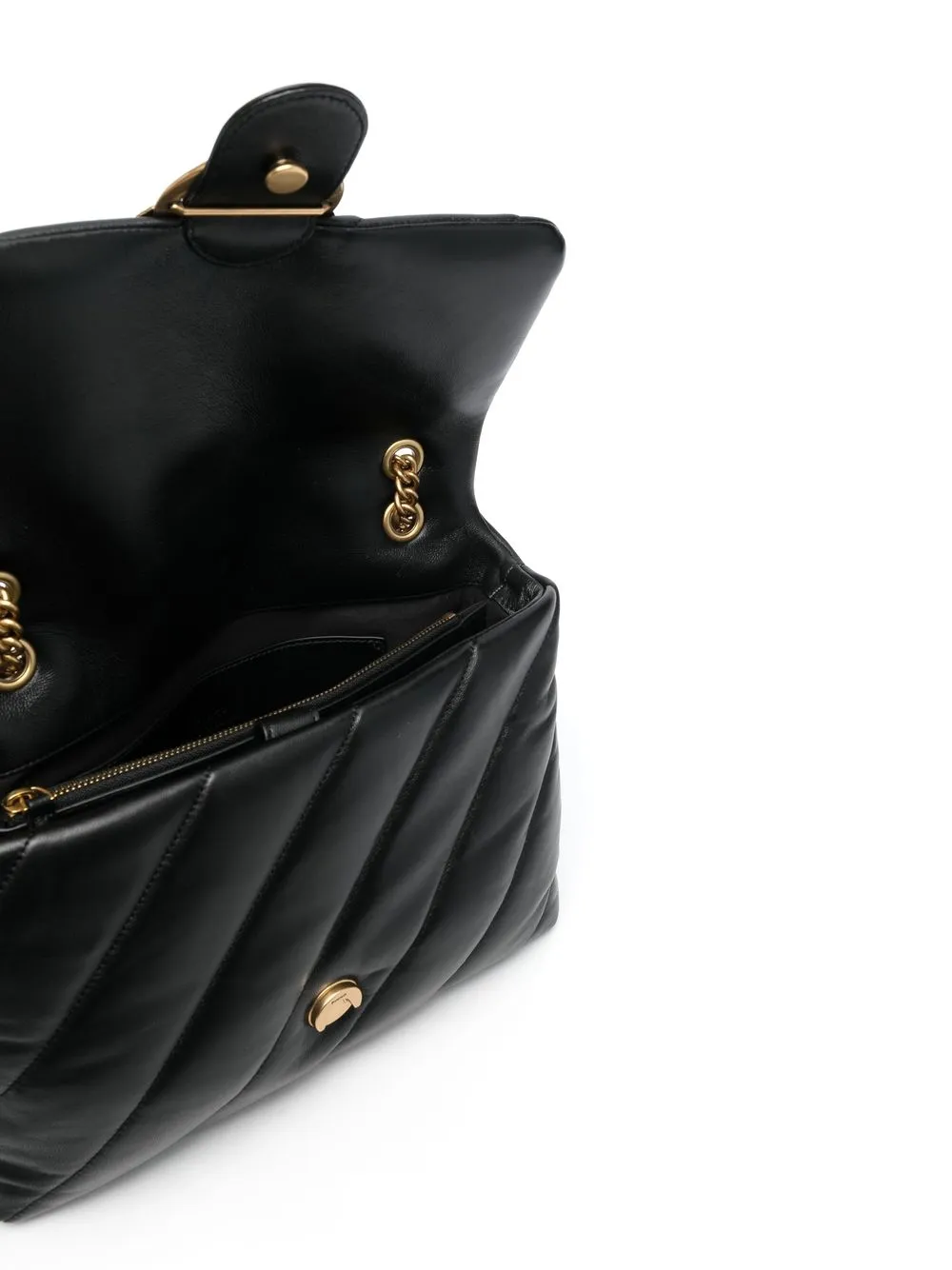 Lovebird quilted shoulder bag