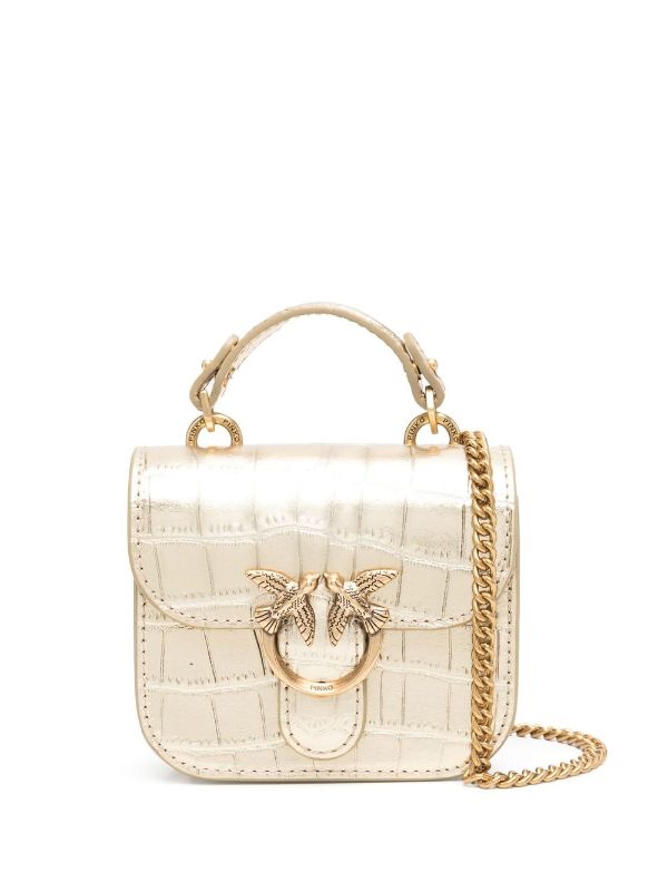 PINKO Love laminated leather Mini Bag Farfetch