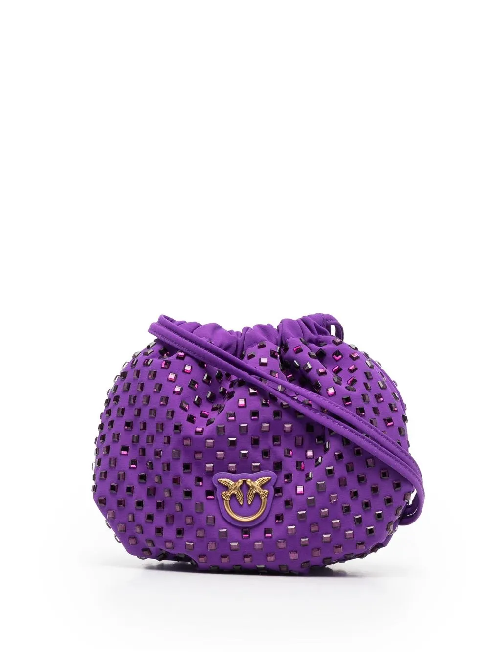 

PINKO rhinestone-embellished mini bag - Purple