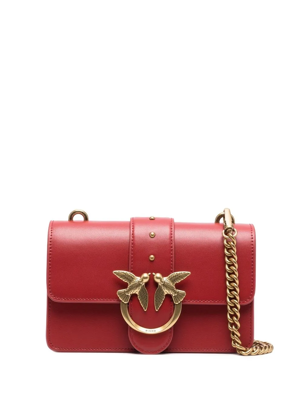 

PINKO bolsa crossbody Love Mini Icon - Rojo