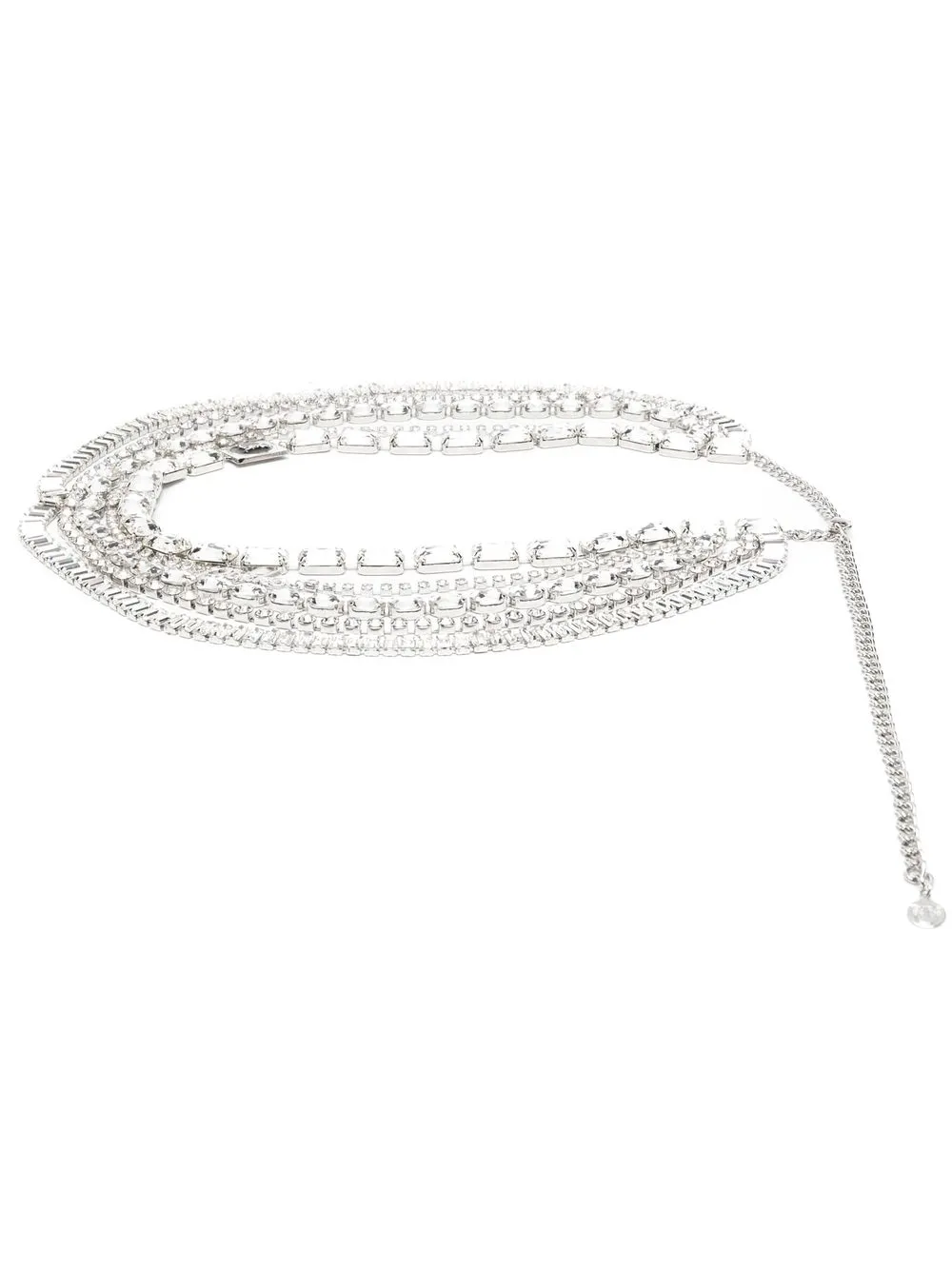 

PINKO crystal-embellished necklace - Silver