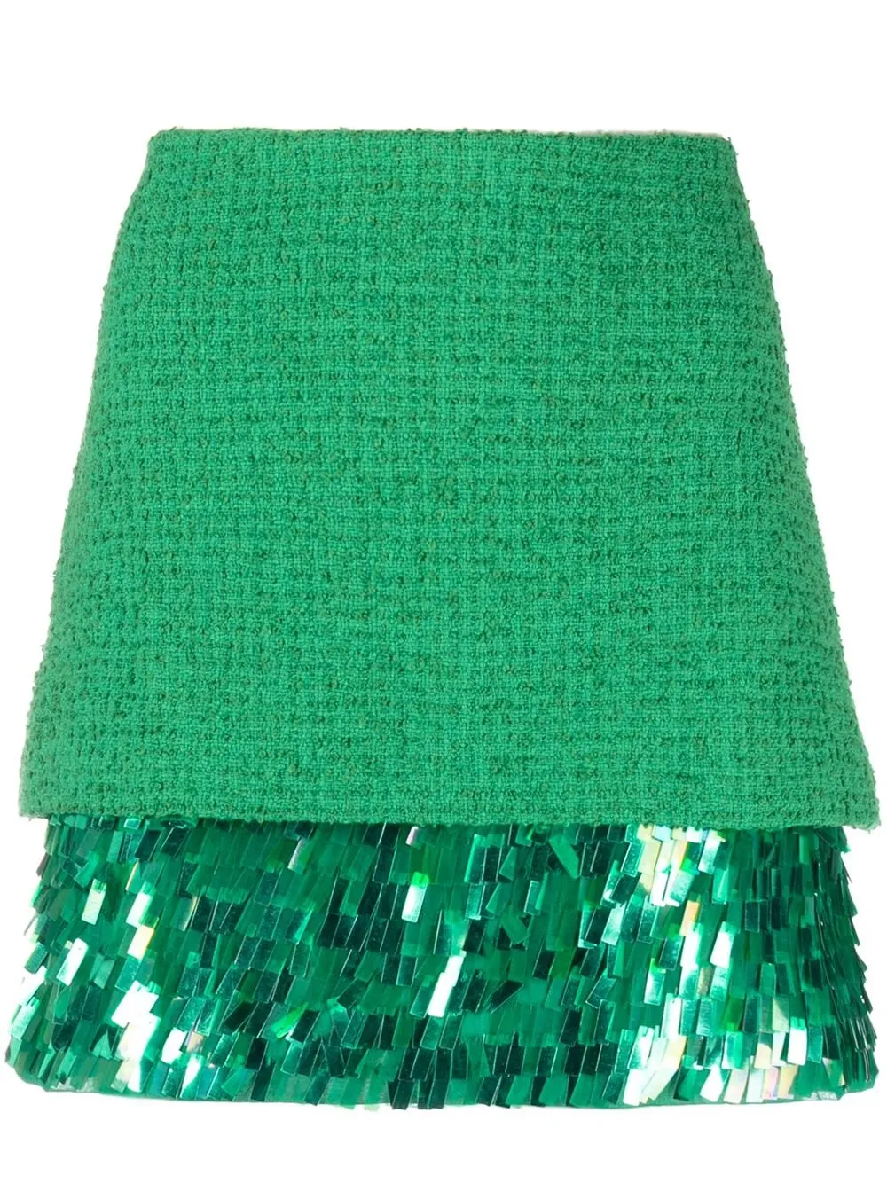 

PINKO falda acampanada con lentejuelas - Verde