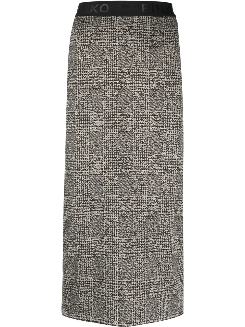 

PINKO houndstooth-check midi skirt - Neutrals