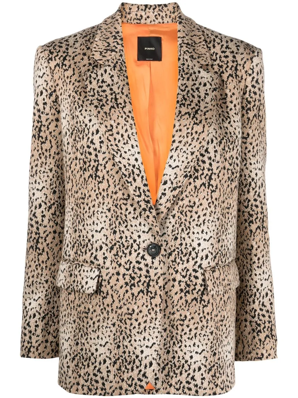 

PINKO blazer con botones y motivo de leopardo - Neutro