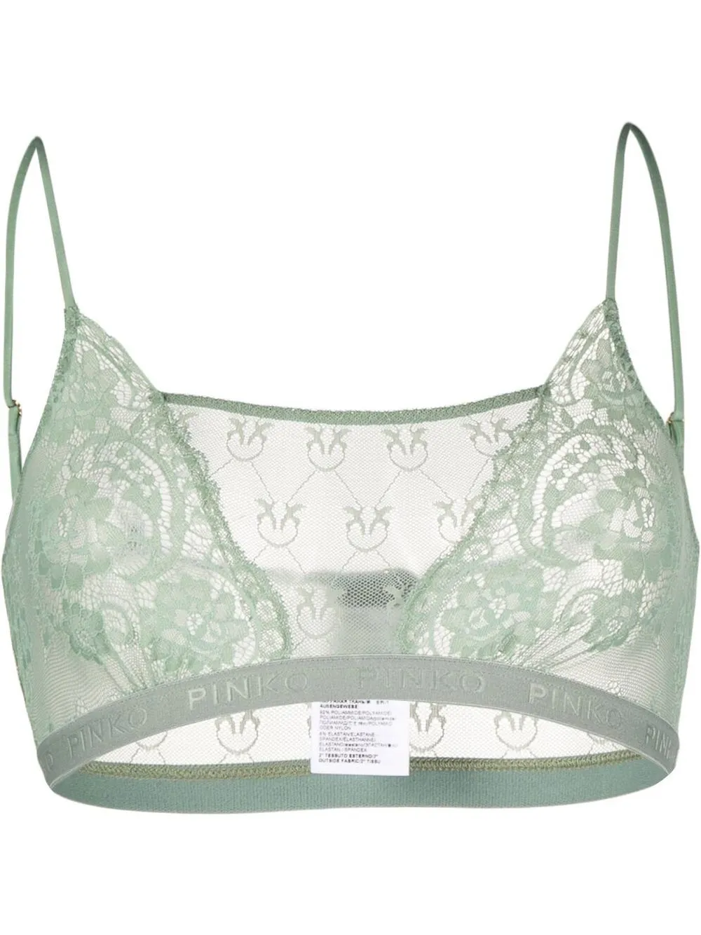 

PINKO brasier con monograma - Verde