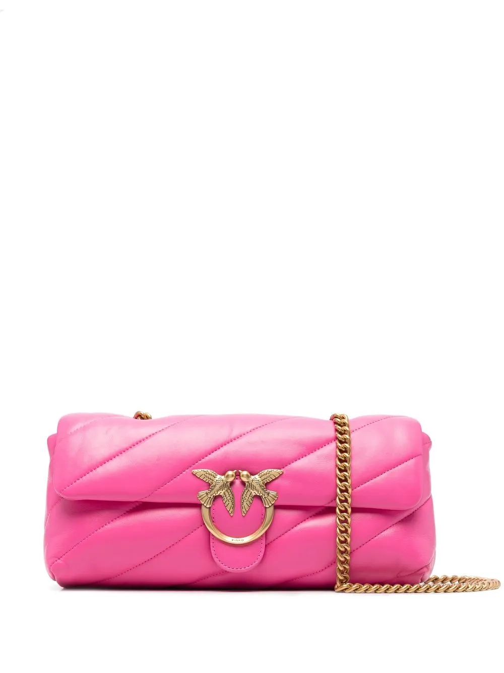 

PINKO Classic Love quilted crossbody bag