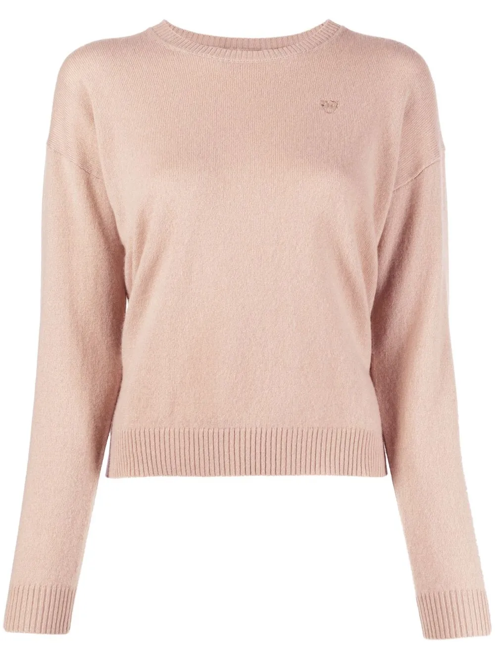 Shop Pinko Fine-knit Cashmere Jumper In Nude