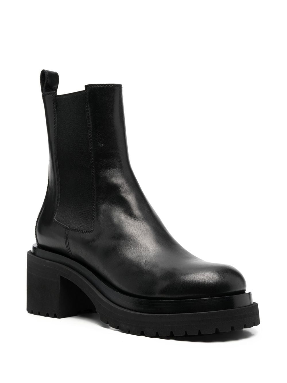 Shop Officine Creative 70mm Chunky Leather Boots In Black