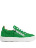 Giuseppe Zanotti Gail glitter low-top sneakers - Green