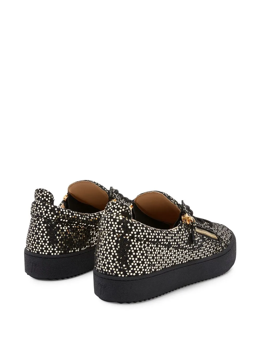 giuseppe zanotti frankie black gold