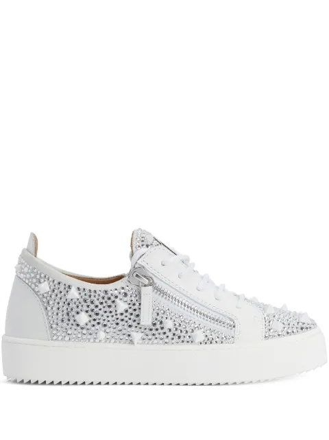 Giuseppe Zanotti Gail crystal studded low-top sneakers