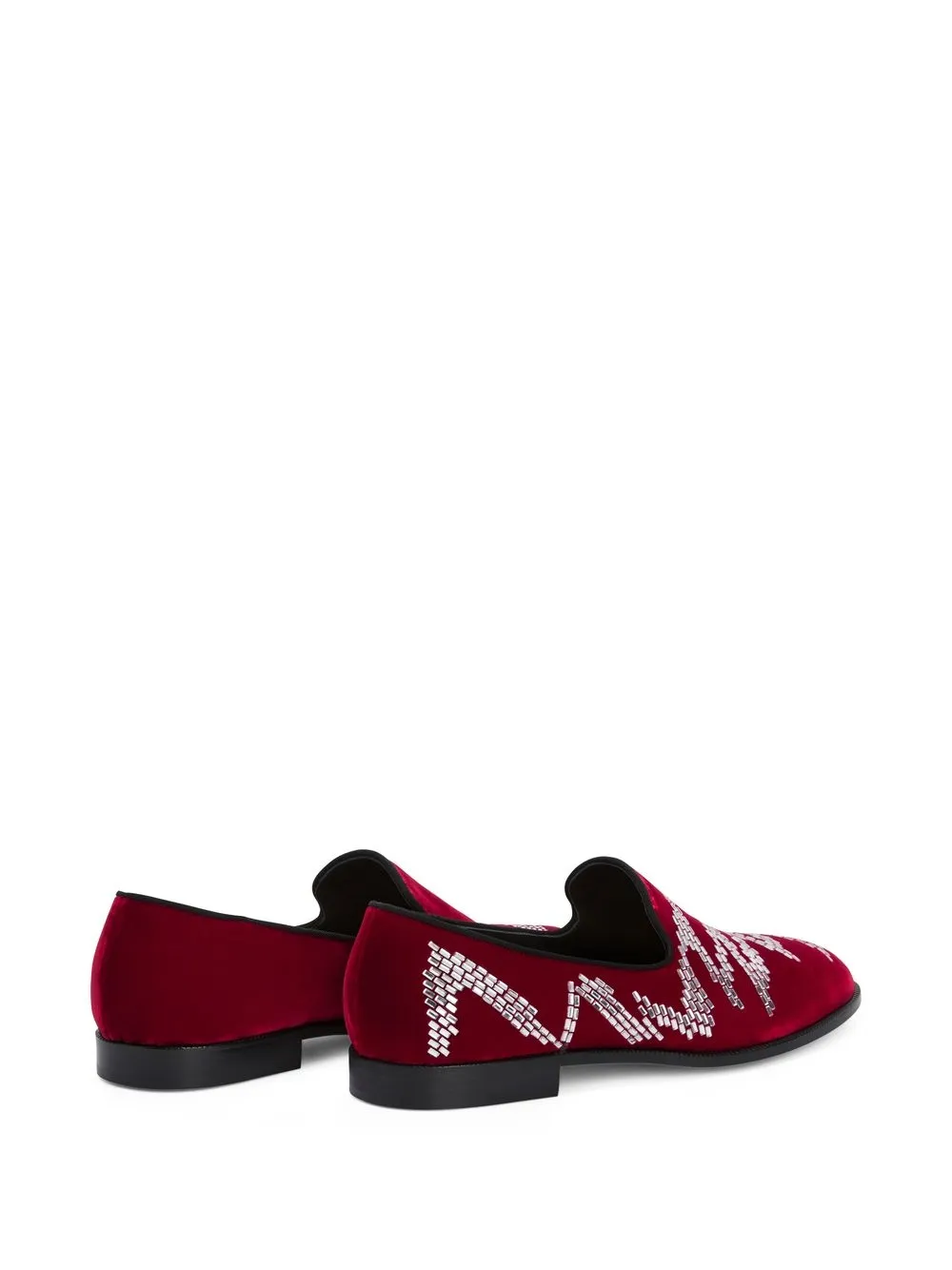 Giuseppe Zanotti 쥬세페 자노티 자레스 셰이크 장식 로퍼 | 레드 | FARFETCH KR