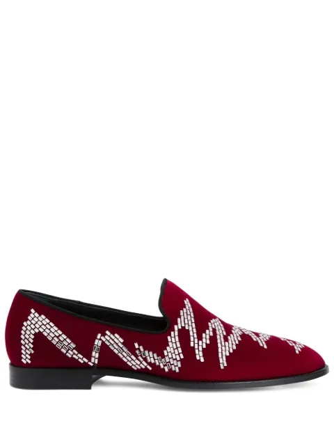 Giuseppe Zanotti Jareth Shake embellished loafers