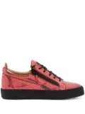 Giuseppe Zanotti Frankie hexagon-print sneakers - Red