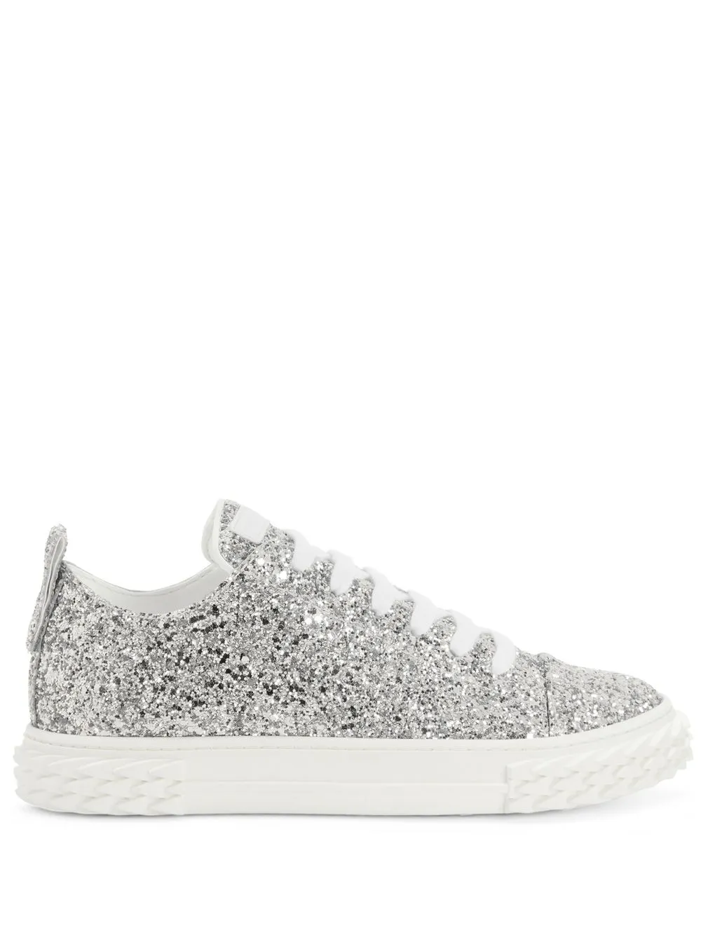 Giuseppe Zanotti Ecoblabber glitter low-top sneakers Silver