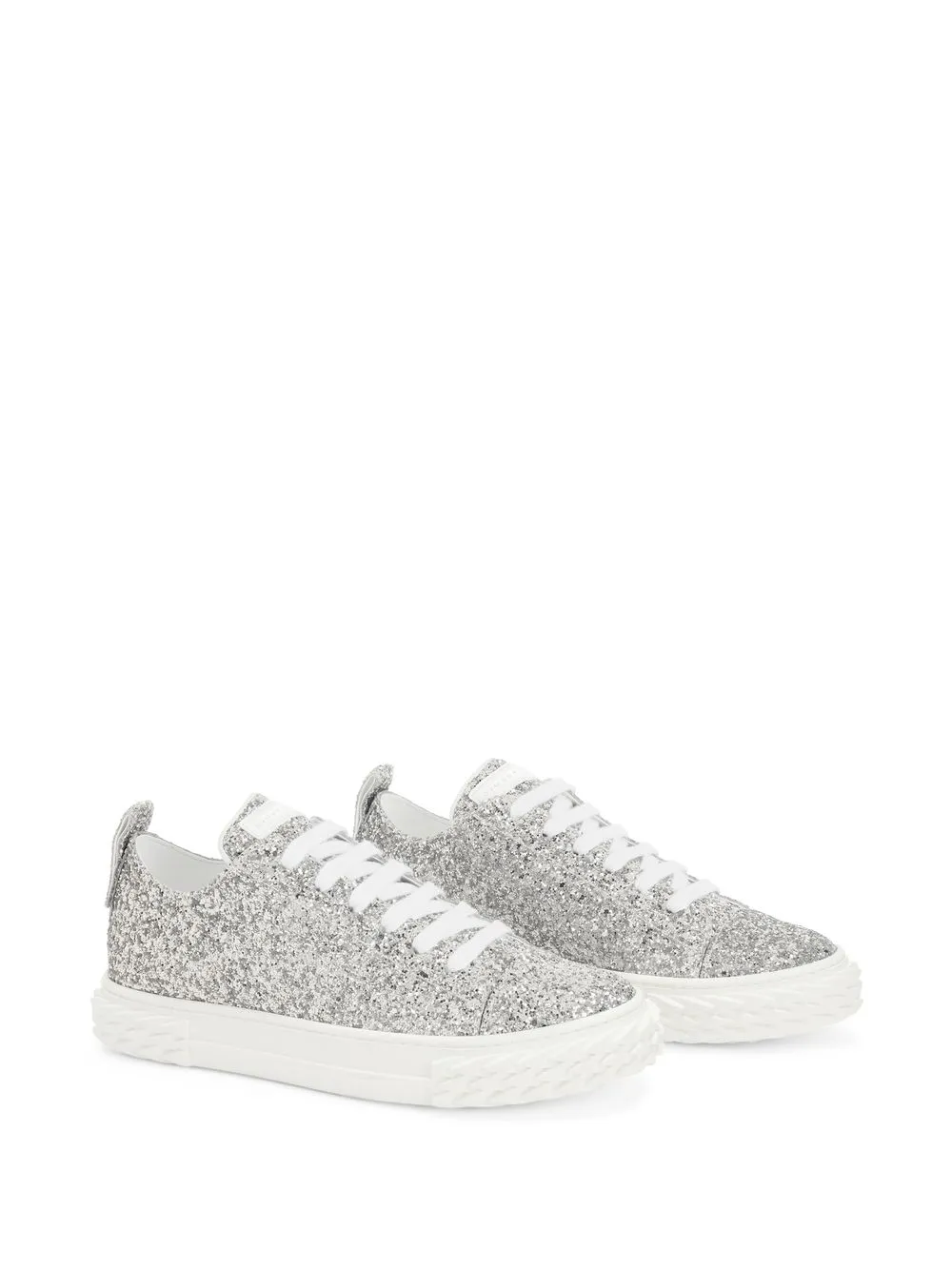 Giuseppe Zanotti Ecoblabber glitter low-top sneakers Silver