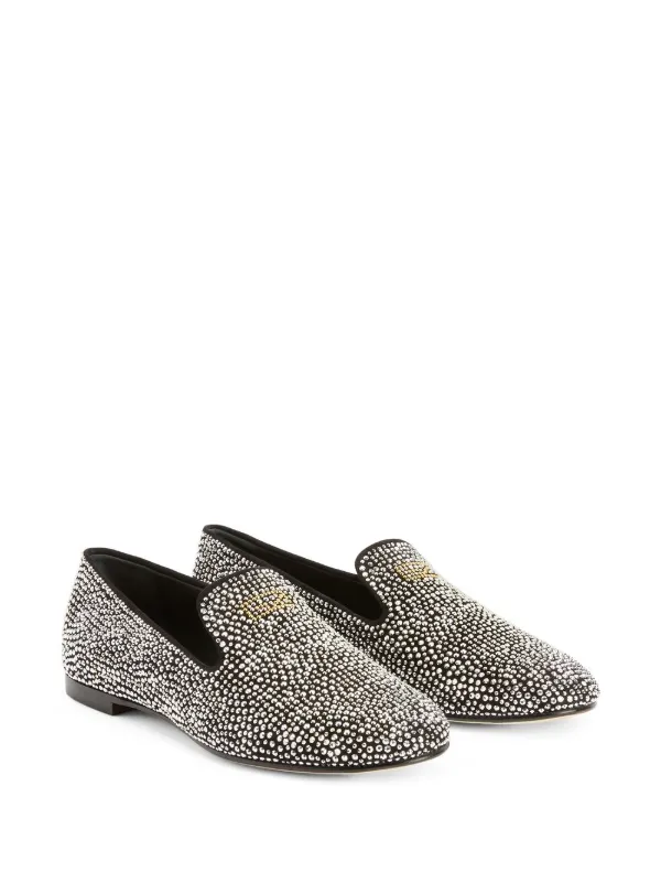 Giuseppe Zanotti Sparkling May Loafers | Black | FARFETCH JO display picture 1