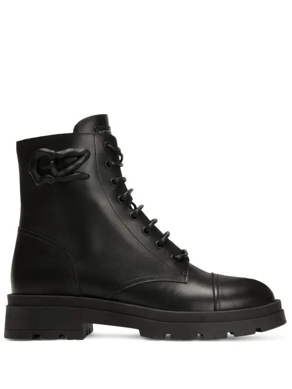Giuseppe zanotti combat boots 2025