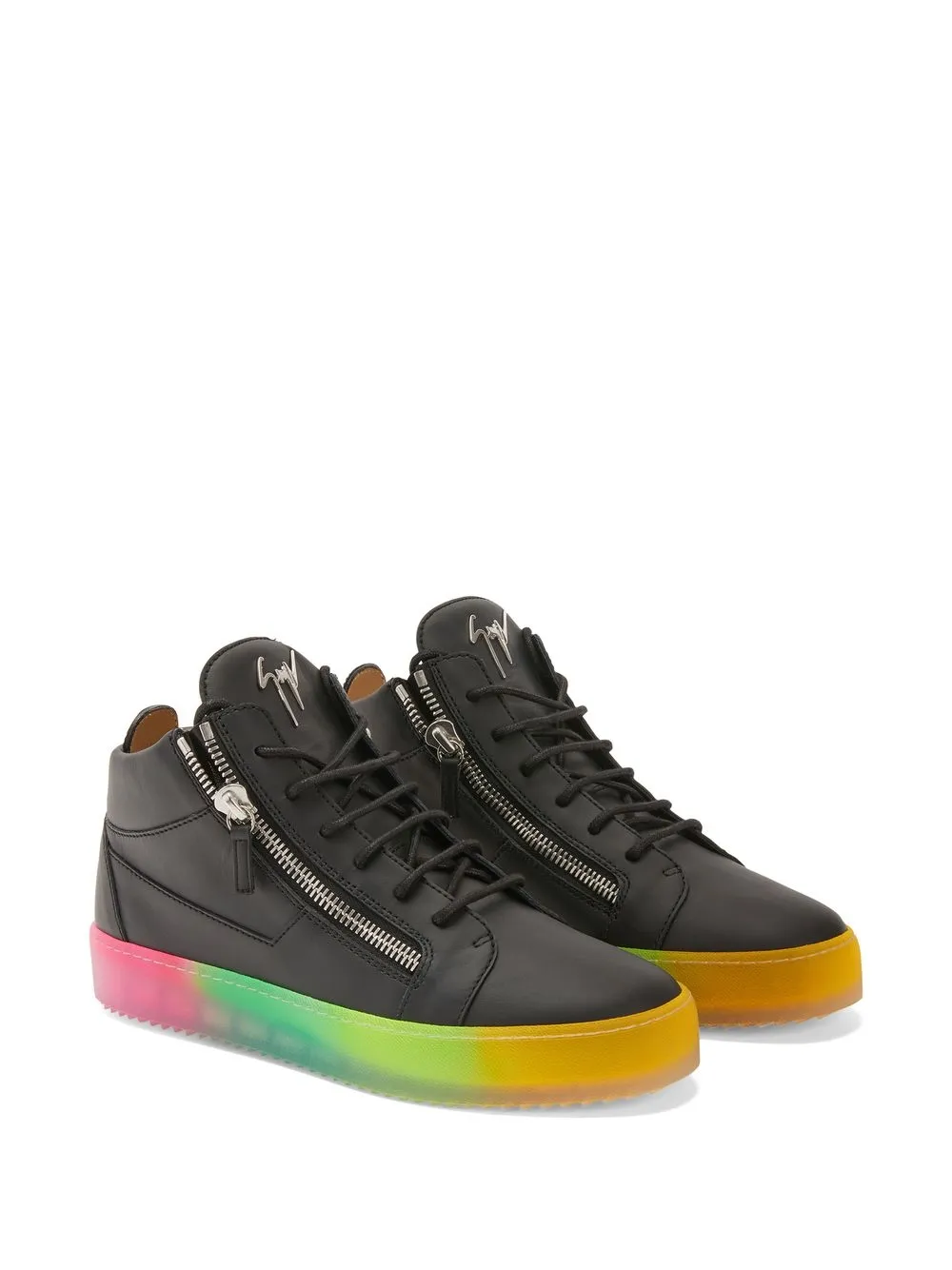 Giuseppe Zanotti Kriss rainbow sole sneakers | Hi-Tops | Image 2