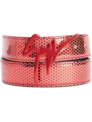 Red giuseppe belt hotsell