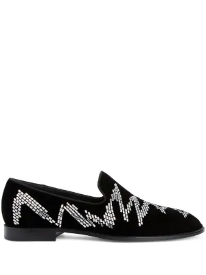 RHUDE bandana-print raw-cut Loafers | Black | FARFETCH display picture 1