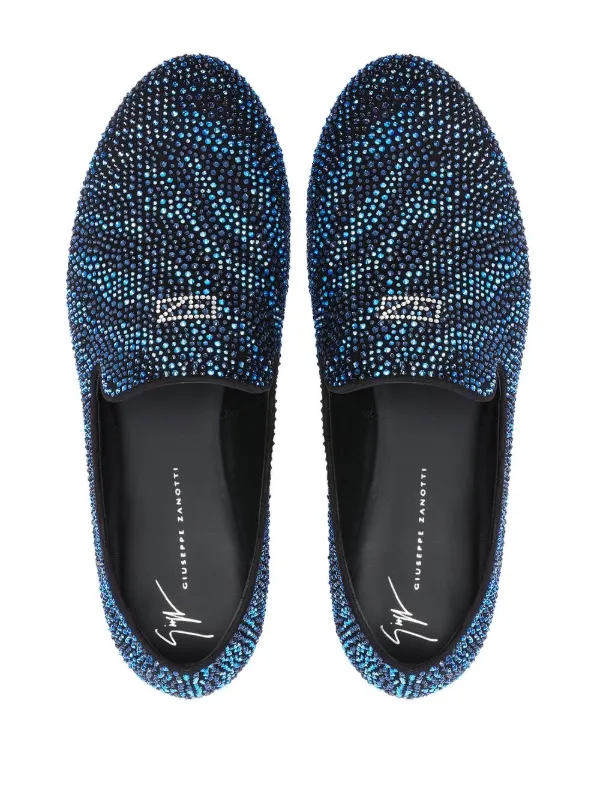 Giuseppe Zanotti Crystal Lewis ローファー | ブラック | FARFETCH JP