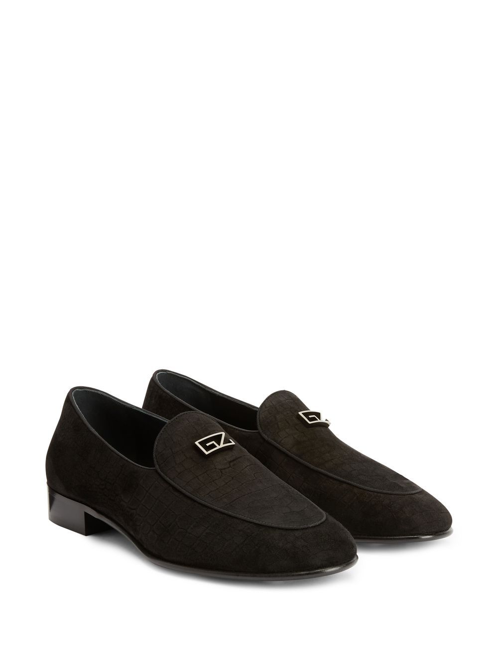 Giuseppe Zanotti GZ Rudolph suède loafers - Zwart