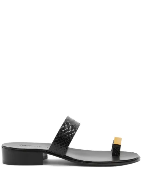 Giuseppe Zanotti Bardack snakeskin-effect sandals