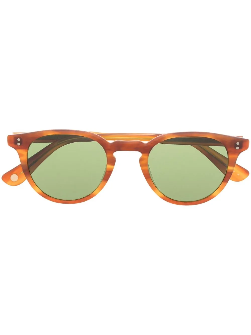 

Garrett Leight Clement round-frame sunglasses - Brown