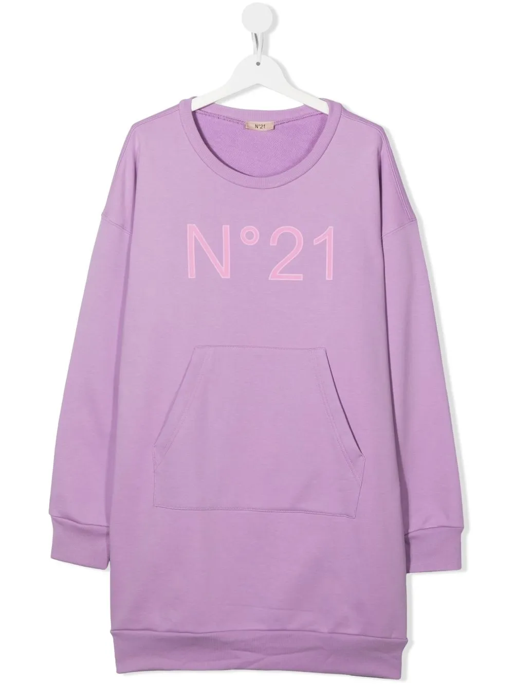 

Nº21 Kids vestido estilo sudadera con logo - Morado