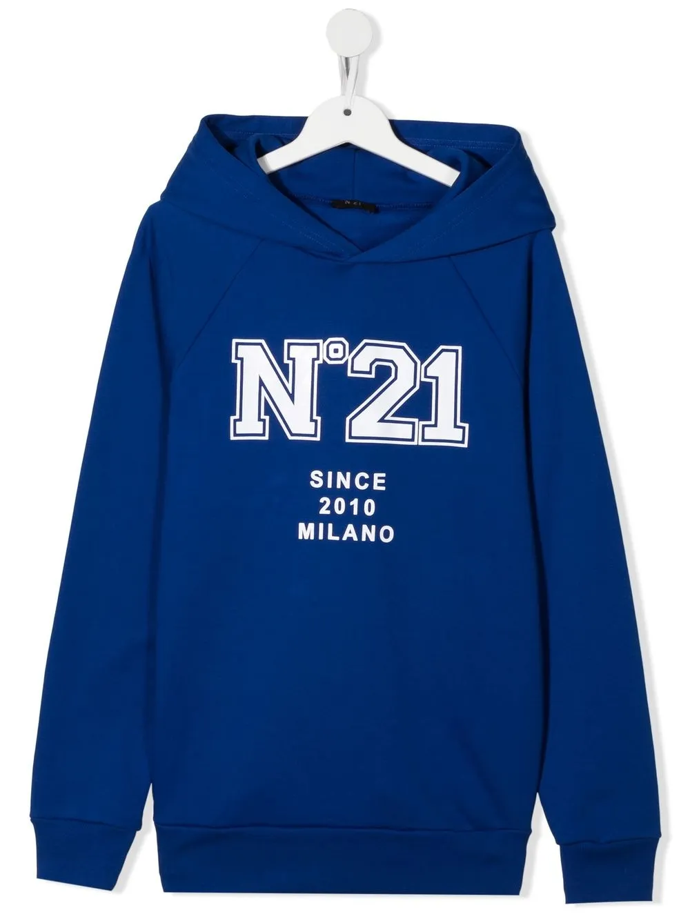 

Nº21 Kids TEEN logo print hoodie - Blue