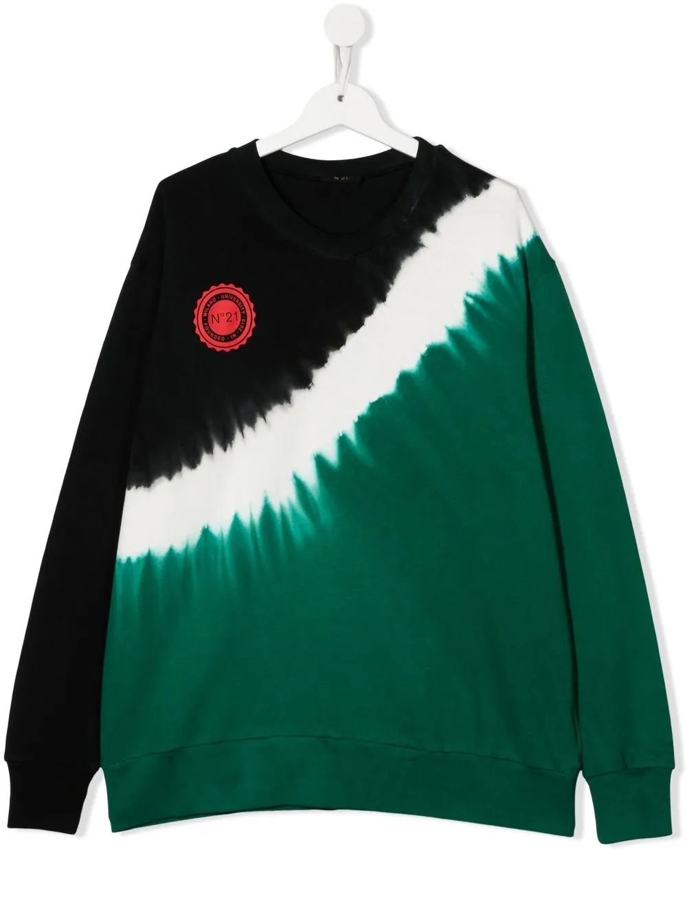 

Nº21 Kids sudadera con estampado tie-dye - Verde