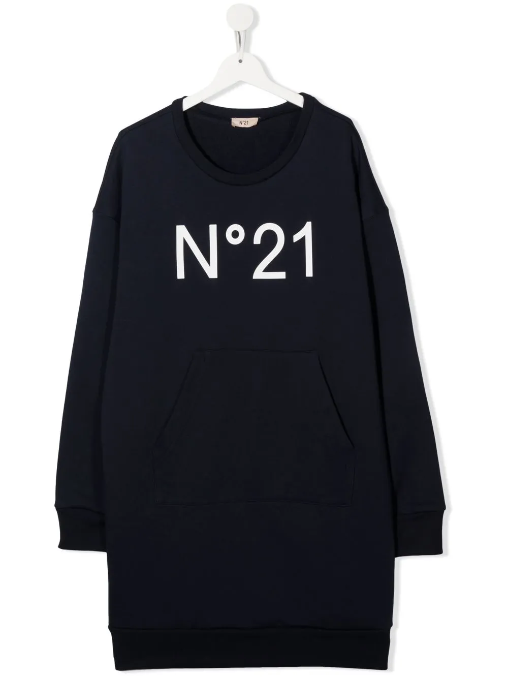 

Nº21 Kids vestido estilo sudadera con logo - Azul