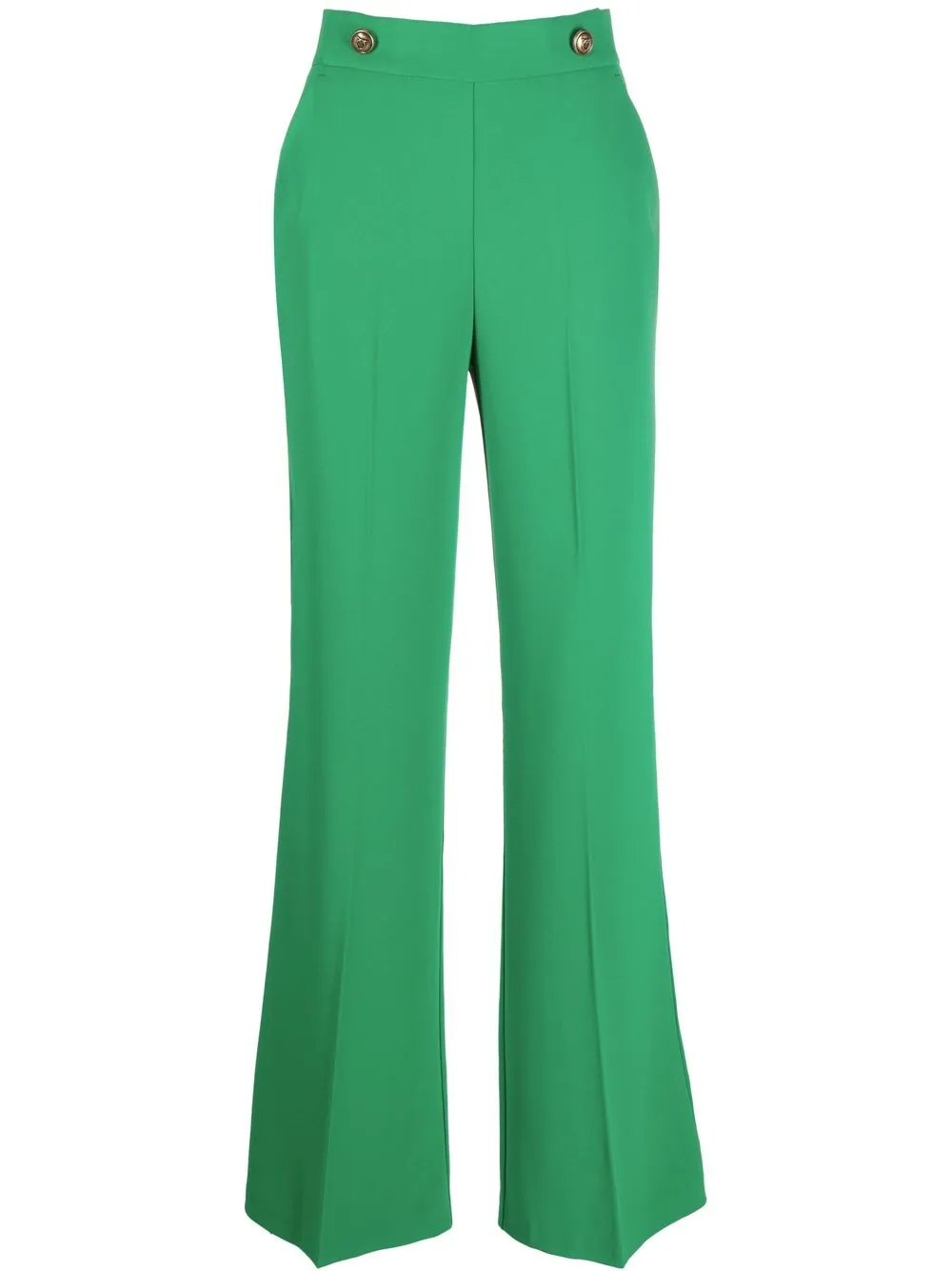 

PINKO pantalones acampanados con tiro alto - Verde