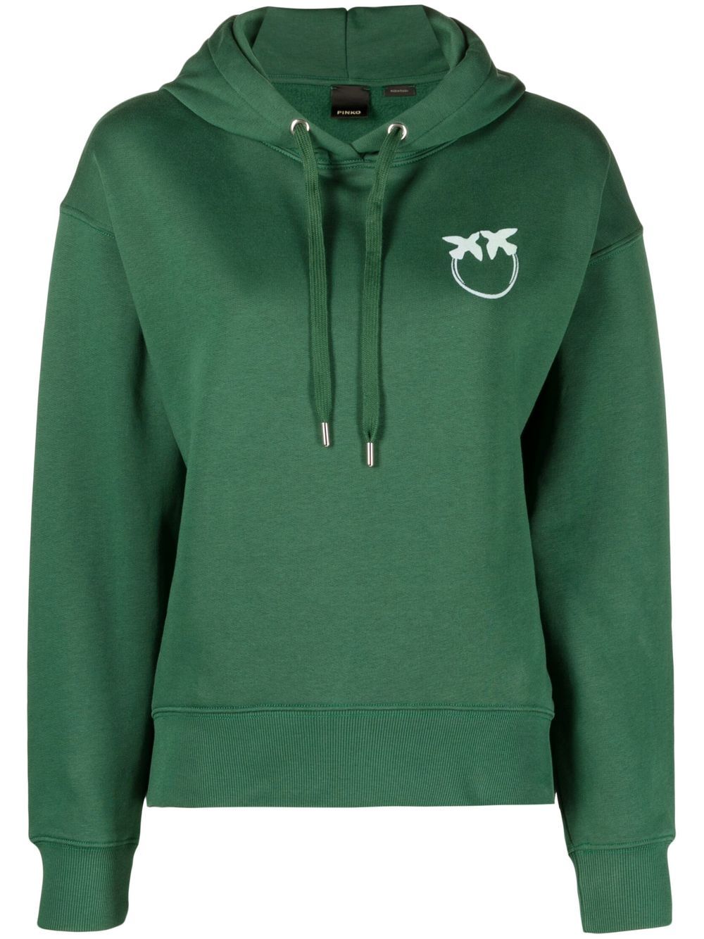 

PINKO hoodie con estampado gráfico - Verde